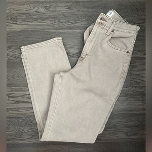 Abercrombie & Fitch Tan Ultra High Rise Ankle Straight curve love